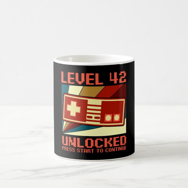 Caneca De Café NÍVEL 42 Gamer BLOQUEADO (Centro)