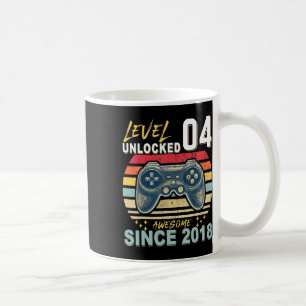 Caneca De Café Nível 4 Desbloqueado Incrível Desde Presente para