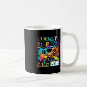 Caneca De Café Nível 7 Desbloqueado Jogador de Vídeo Game de 7 An