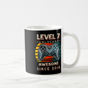 Caneca De Café Nível 7 Desbloqueado Jogo Sete 7º Aniversário 7 An