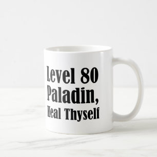 Caneca De Café Nível 80 Paladina, Curar-Se A Si Mesmo