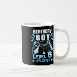 Caneca De Café Nível 8 Desbloqueado Video Gamer Aniversário de 8