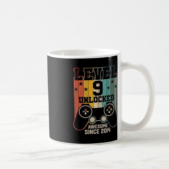 Caneca De Café Nível 9 Desbloqueado Espetacular 2014 Jogo de Víde (Direita)