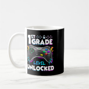Caneca De Café Nível da 1ª Série Desbloqueado Volta às Aulas Prim
