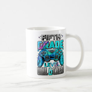 Caneca De Café Nível da 5ª Série Desbloqueado Jogos Gamer Meninos