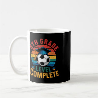 Caneca De Café Nível da 5ª Série Menino Menina Último Dia de Fute