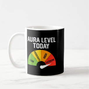 Caneca De Café Nível de Aura Extremo Cultivo de Aura Meme Engraça