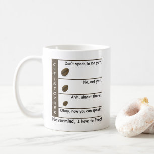 Caneca De Café Nível de humor dos sopros de café - Personalizad
