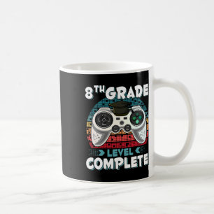 Caneca De Café Nível de Série Concluído Gamer Formatura da 8ª Sér