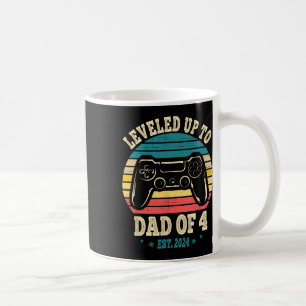 Caneca De Café Nivelado Até Pai De 4 Promovidas Para Pai Gamer Fa