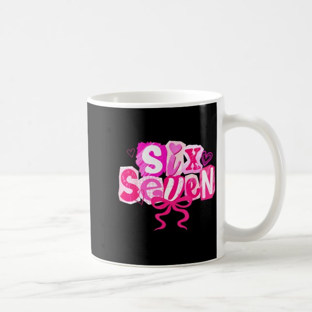 Caneca De Café Nk Coquette Valentine Six Seven Bow 6 7 Meme Women (Direita)