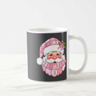 Caneca De Café Nk Patchwork Santa Breast Cancer Awareness Christm