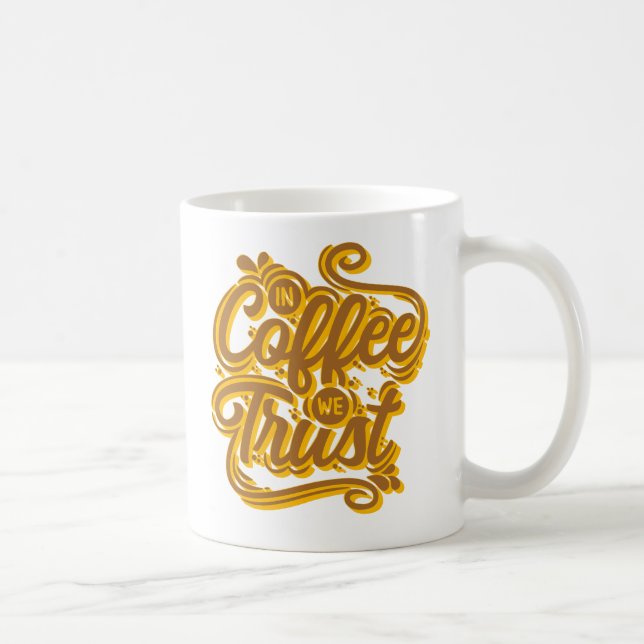Caneca De Café No Café Confiamos (Direita)