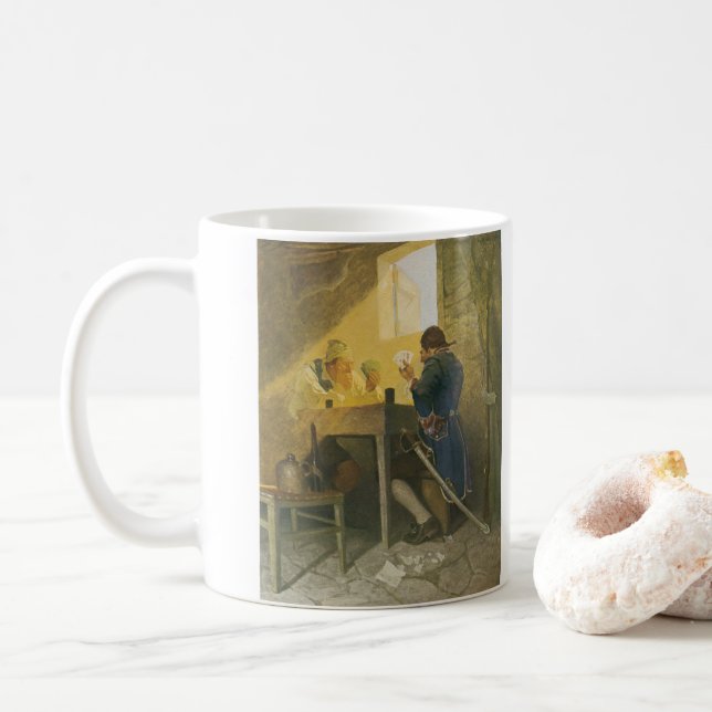 Caneca De Café No Cartões da Gaiola de Cluny pela NC Wyeth (Com Donut)