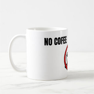 Caneca De Café No Coffee No Trading Minimal Humor Design
