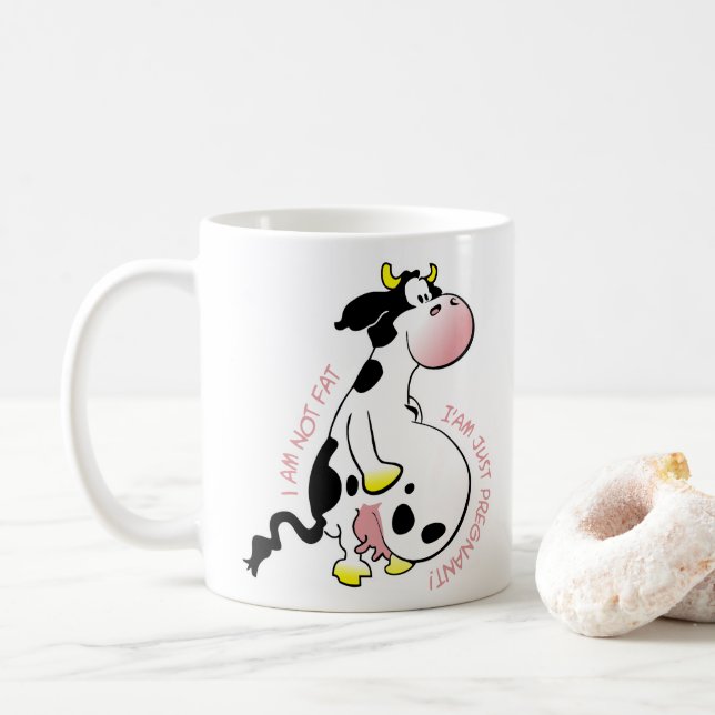 Caneca De Café No estoy gorda, solo estoy embarazada (Com Donut)