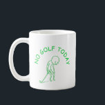 Caneca De Café No Golf Today | Golf Lover Humor Gift<br><div class="desc">This funny and relatable design is a must-have for golf enthusiasts with a sense of humor. Great gift golfers of all skill levels (especially the passionate ones),  golf widows/widowers who get it,  or anyone who would rather be on the green!</div>
