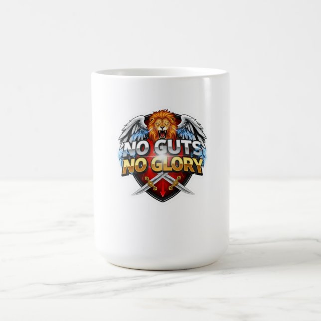 Caneca De Café No Guts, No Glory: Motivational & Success Mindset (Centro)