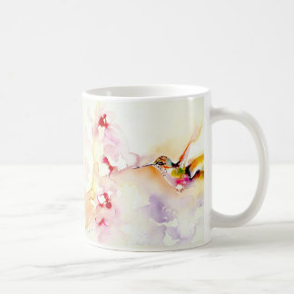 Caneca De Café "" No impressão cor-de-rosa do colibri