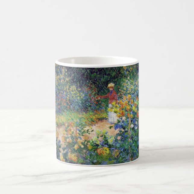 Caneca De Café No jardim por Claude Monet (Centro)