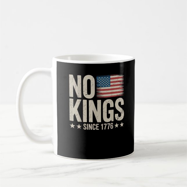 Caneca De Café No Kings In America Since 1776 Freedom Spirit Look (Esquerda)