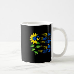 Caneca De Café No Mundo do Girassol de Trump Seja um Apoiador de 