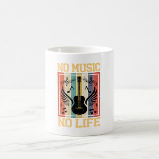 Caneca De Café No Music No Life Coffee Mug