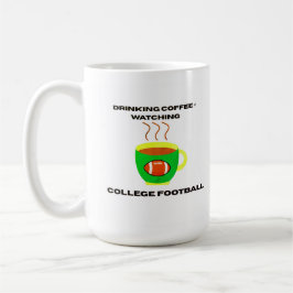 Caneca de café no Sábado de Futebol