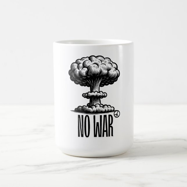 Caneca De Café NO TO WAR Coffee Mug (Centro)