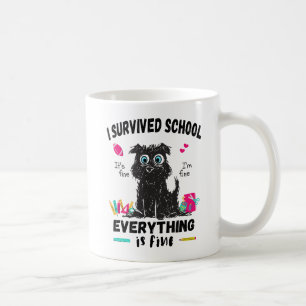 Caneca De Café No último dia de escola, sobrevivi à escola