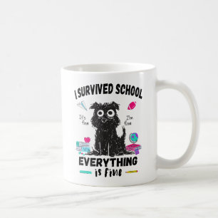 Caneca De Café No último dia de escola, sobrevivi à escola