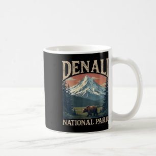 Caneca De Café (no verso) Elevação do Pico da Montanha Denali Ala