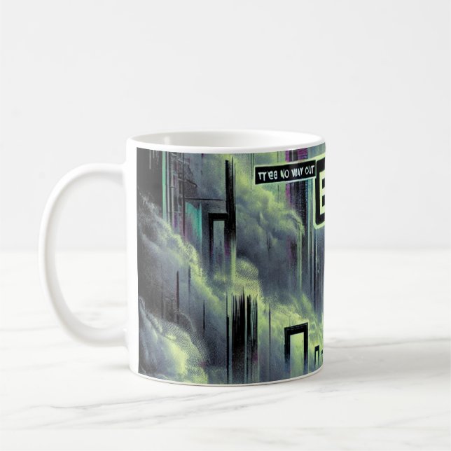 Caneca De Café ☕ "No Way Out" ☕ Weircore Mug (Esquerda)