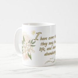 Caneca De Café Noble Life Mug: 'John 10:10