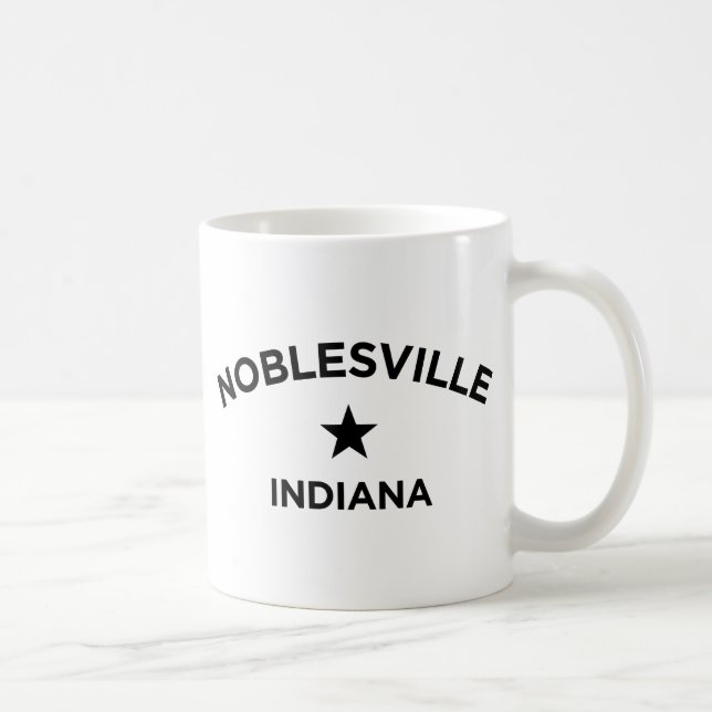 Caneca De Café Noblesville Indiana Mug (Direita)