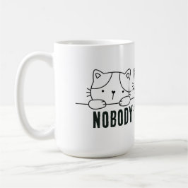 Caneca De Café Nobody's Purr-fect
