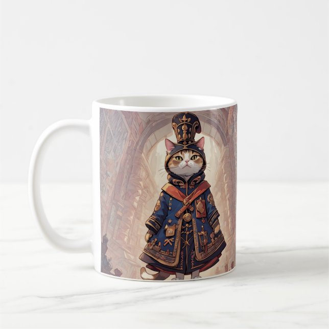 Caneca De Café Nobre Senhor Gatinho no Hall (Esquerda)