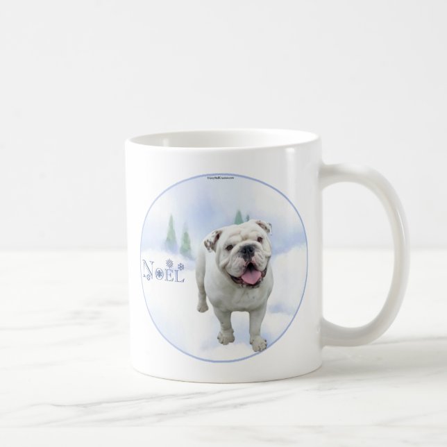 Caneca De Café Noel Bulldog Mug (Direita)
