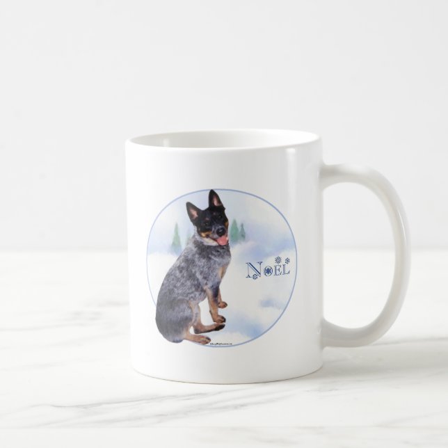 Caneca De Café Noel de Bovinos Australiano (Direita)