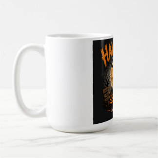 Caneca De Café Noite Assustadora de Halloween em Casa Assombrada