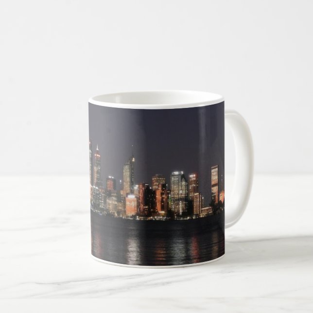 Caneca De Café Noite da Cidade (Frente Esquerda)