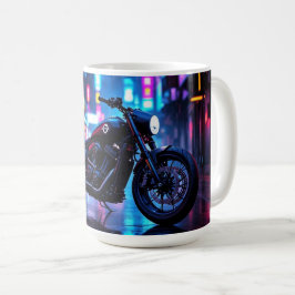 Caneca De Café Noite da Cidade de Moto