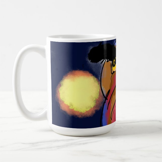 Caneca De Café Noite da estrela do Coruja (Esquerda)