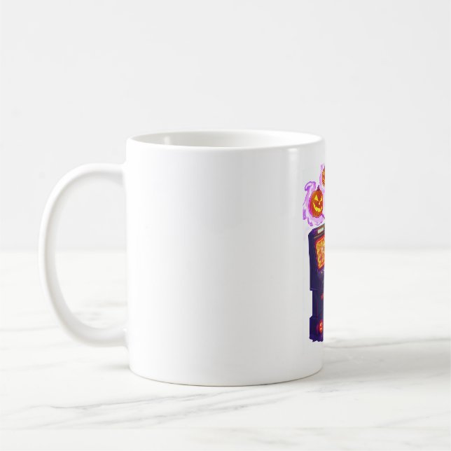 Caneca De Café Noite de Arcade da Bruxa (Esquerda)
