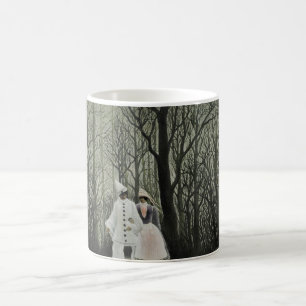 Caneca De Café Noite de Carnaval, pintura a óleo de Henri Roussea