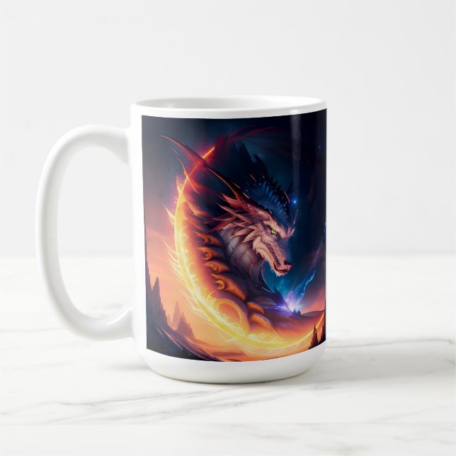 Caneca De Café Noite de Fogo do Dragão (Esquerda)