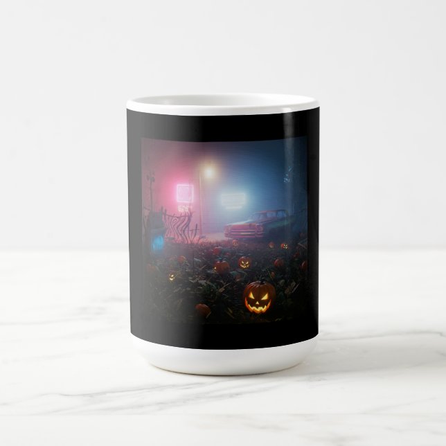 Caneca De Café Noite de Halloween Sombria (Centro)