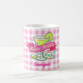 Caneca De Café Noite de Jogo de Mahjong e Margaritas Cocktail