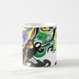 Caneca De Café Noite de lobo estrelada 
