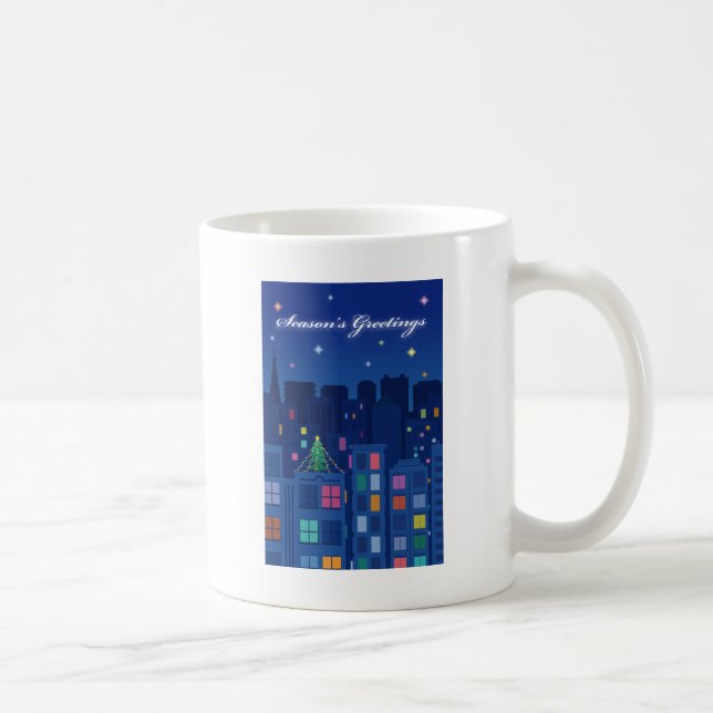 Caneca De Café Noite de Natal (Direita)
